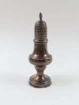 A Georgian silver pepper pot, made by Hester Batem