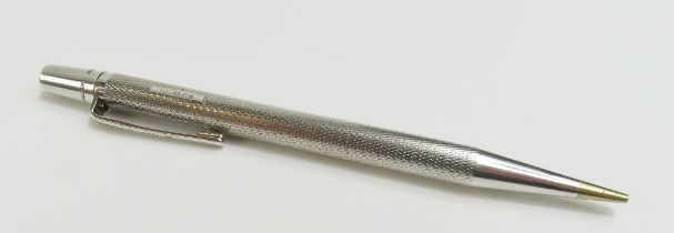 A silver Yard-O-Led propelling pencil, with engine