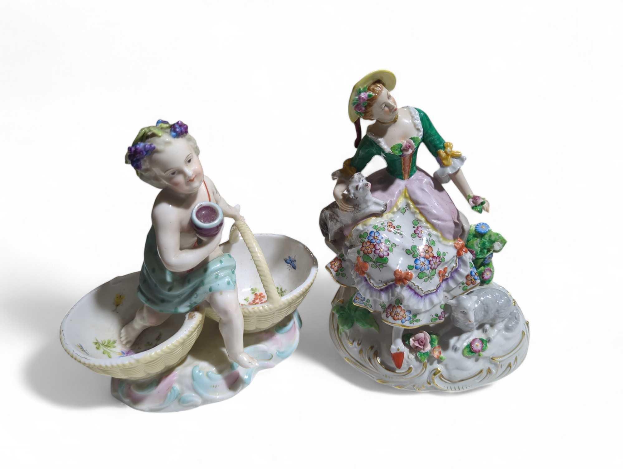 A collection of Continental porcelain figurines, v - Image 2 of 4