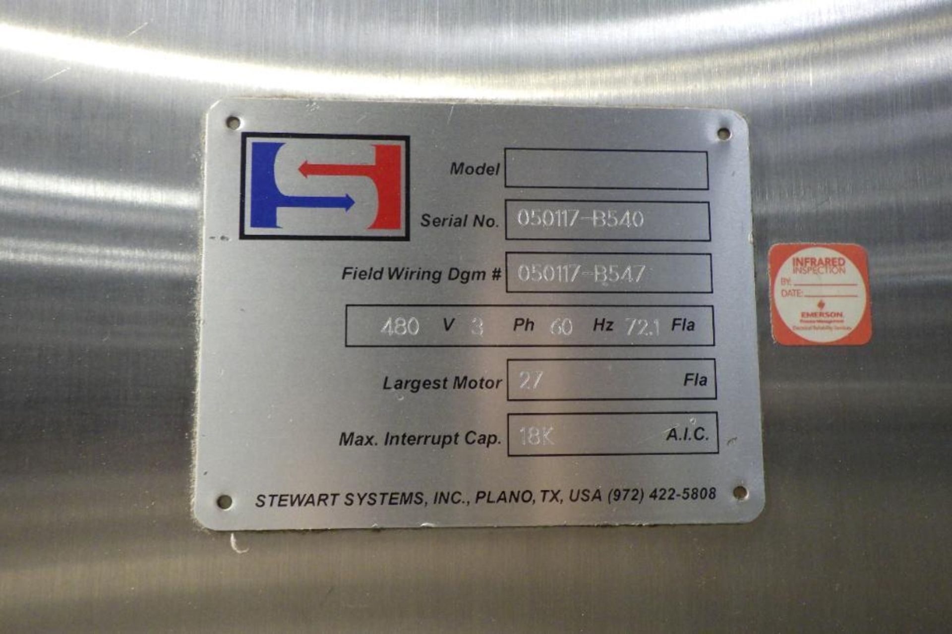 Stewart Systems SS control cabinet 124 in. wide x 20 in. deep x 84 in. tall - Bild 12 aus 12