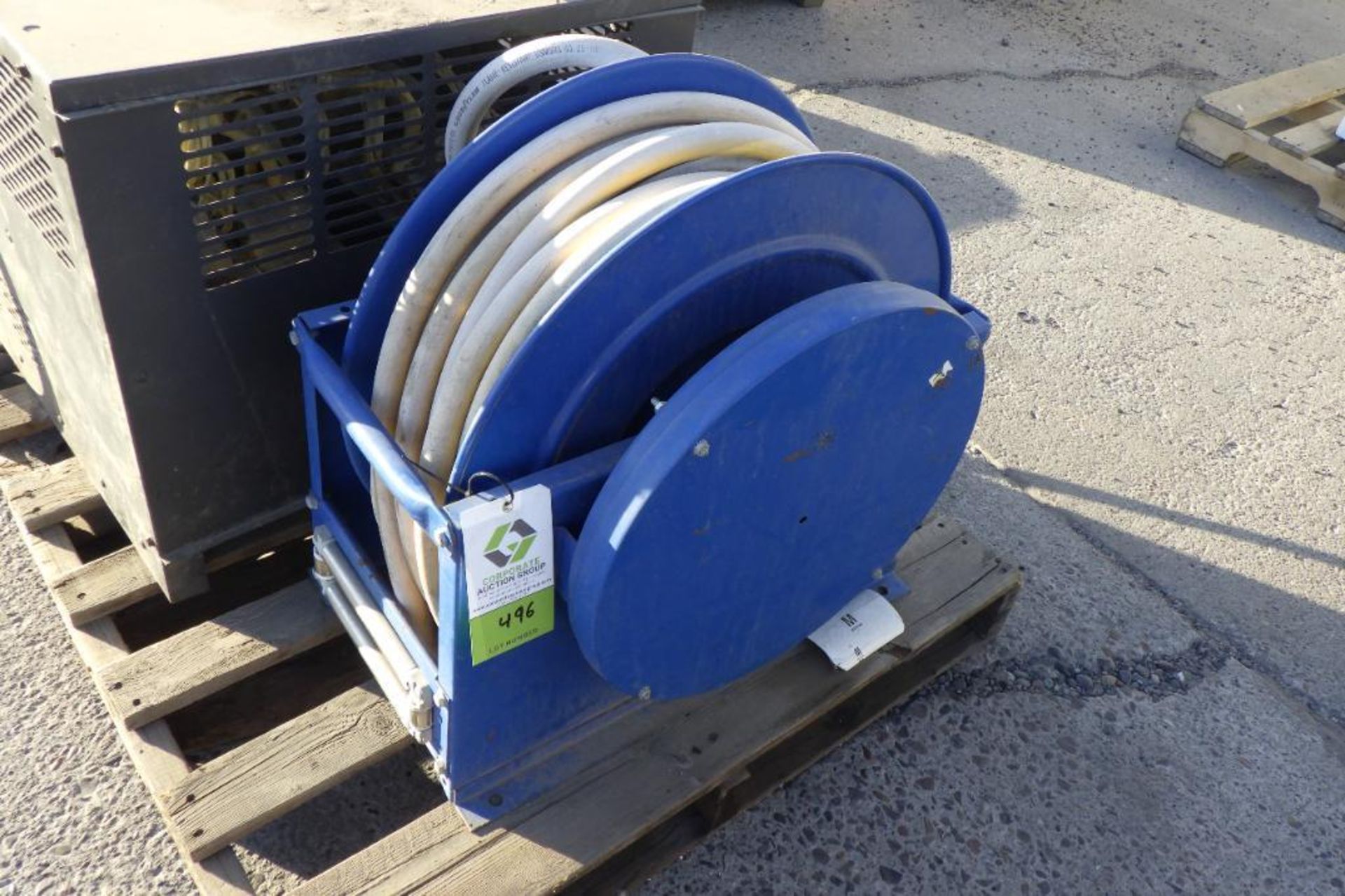 Coxreel water hose reel with hose