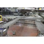 Stewart Systems 90 degree wire belt conveyor