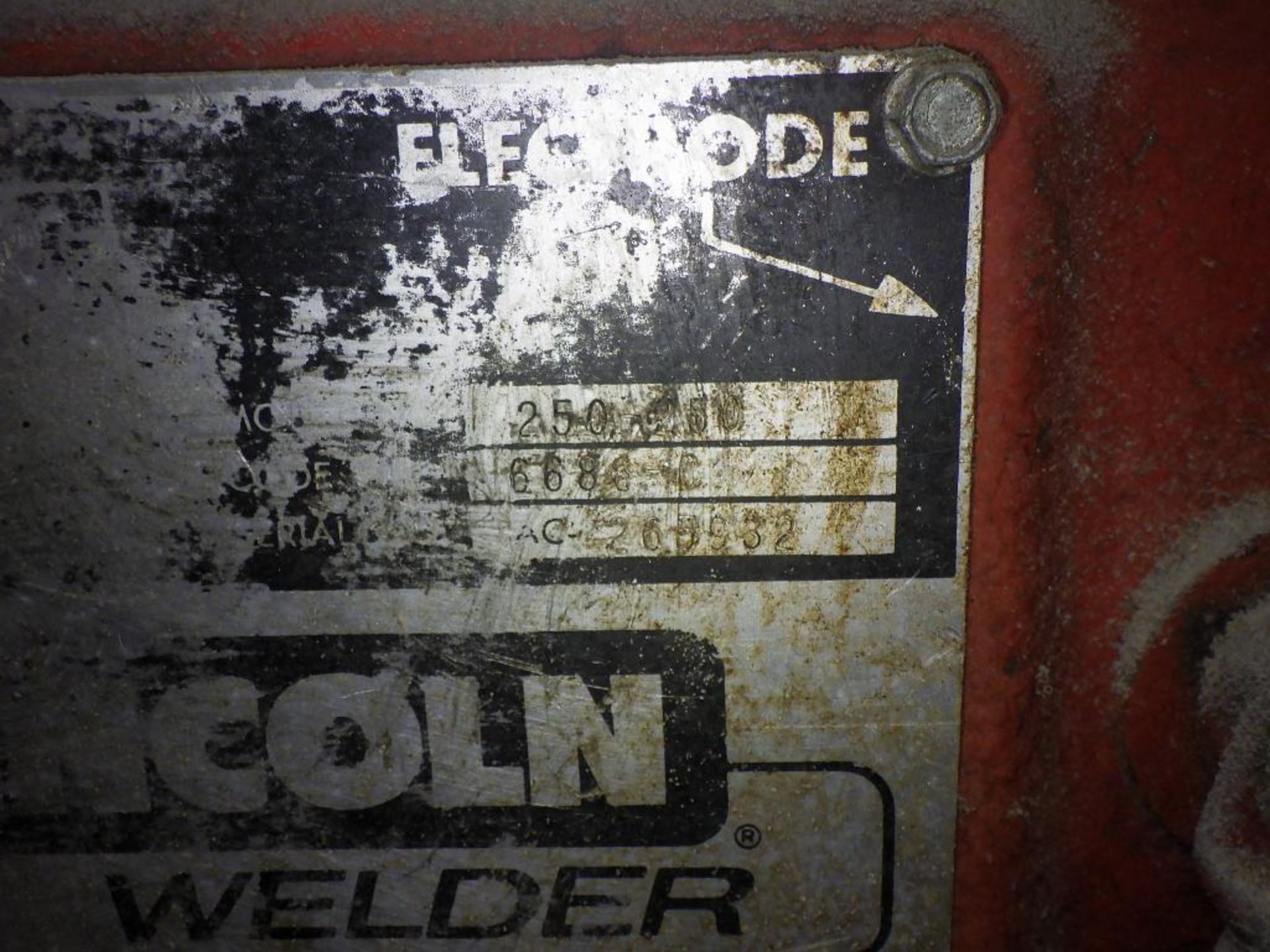 Lincoln ideal arc welder 250 - Image 9 of 10