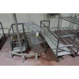 (3) assorted racks and carts