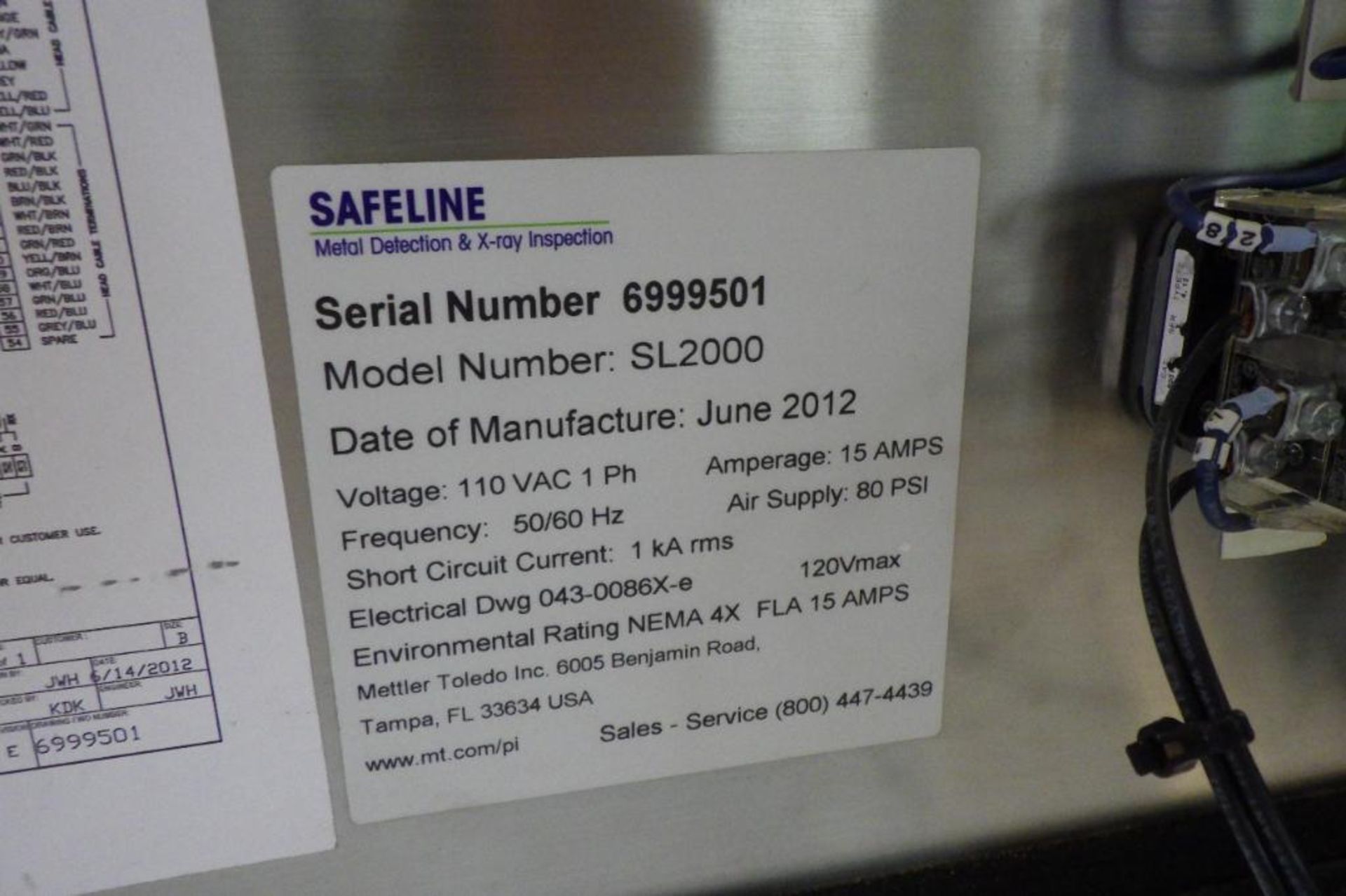 Safeline metal detector with conveyor - Image 16 of 16