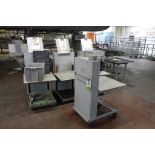 (4) Self leveling work station carts