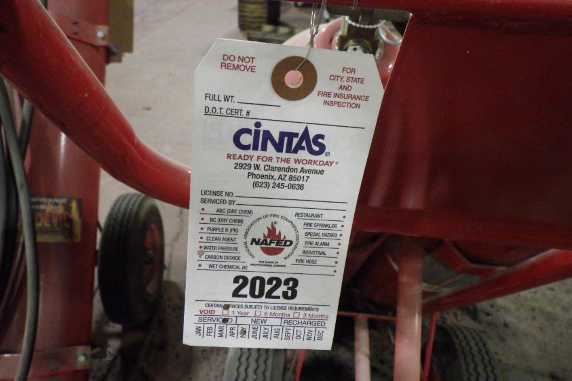 Cintas fire extinguisher carts - Image 5 of 8