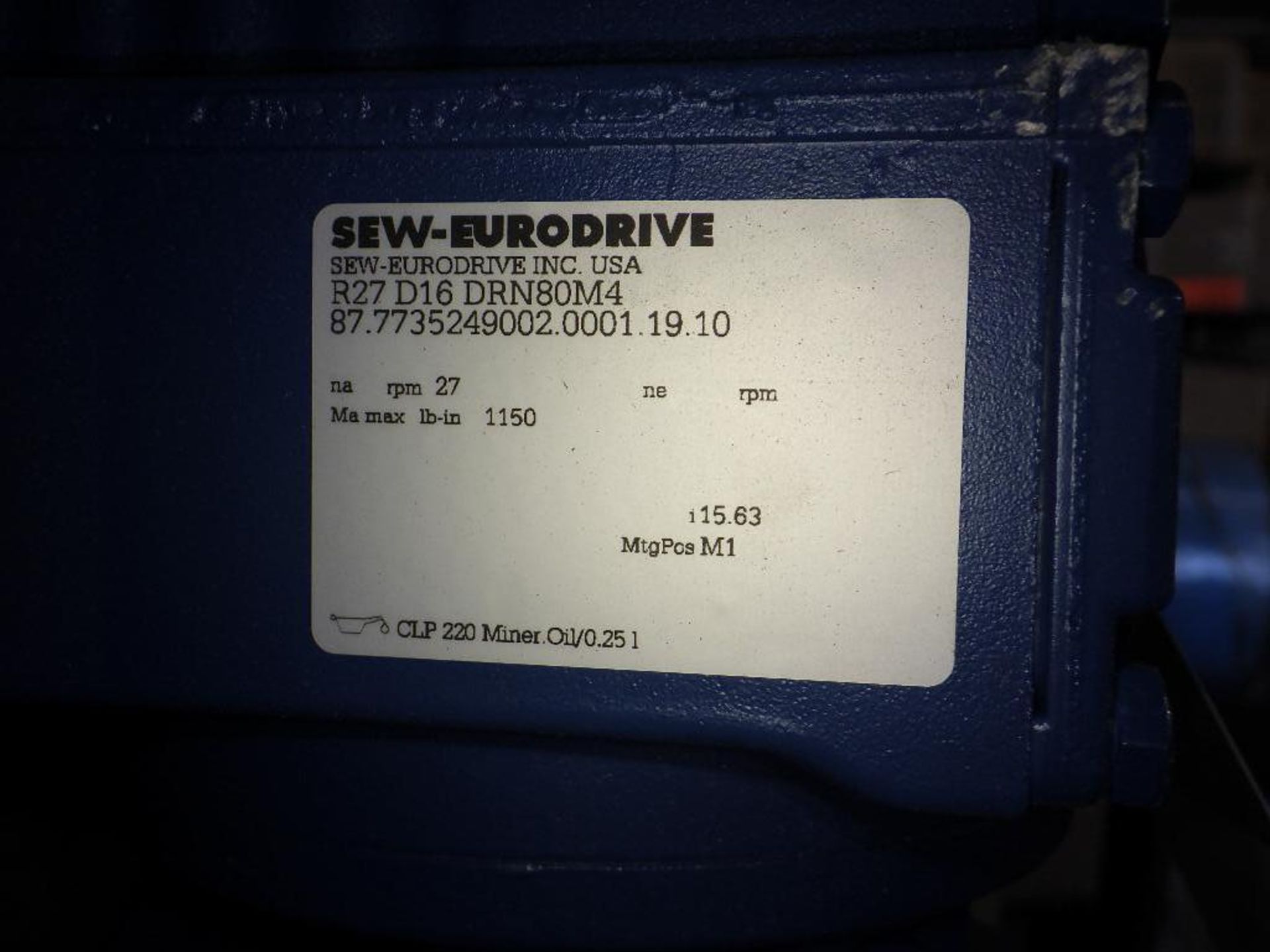 New SEW Eurodrive motor and gearbox - Image 4 of 7
