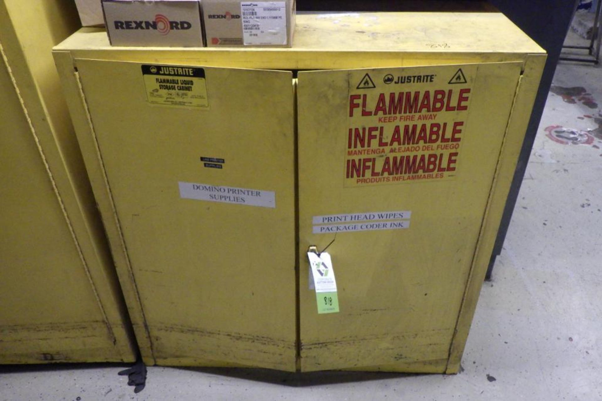 (2) Justright flammable liquid storage cabinets - Image 2 of 7