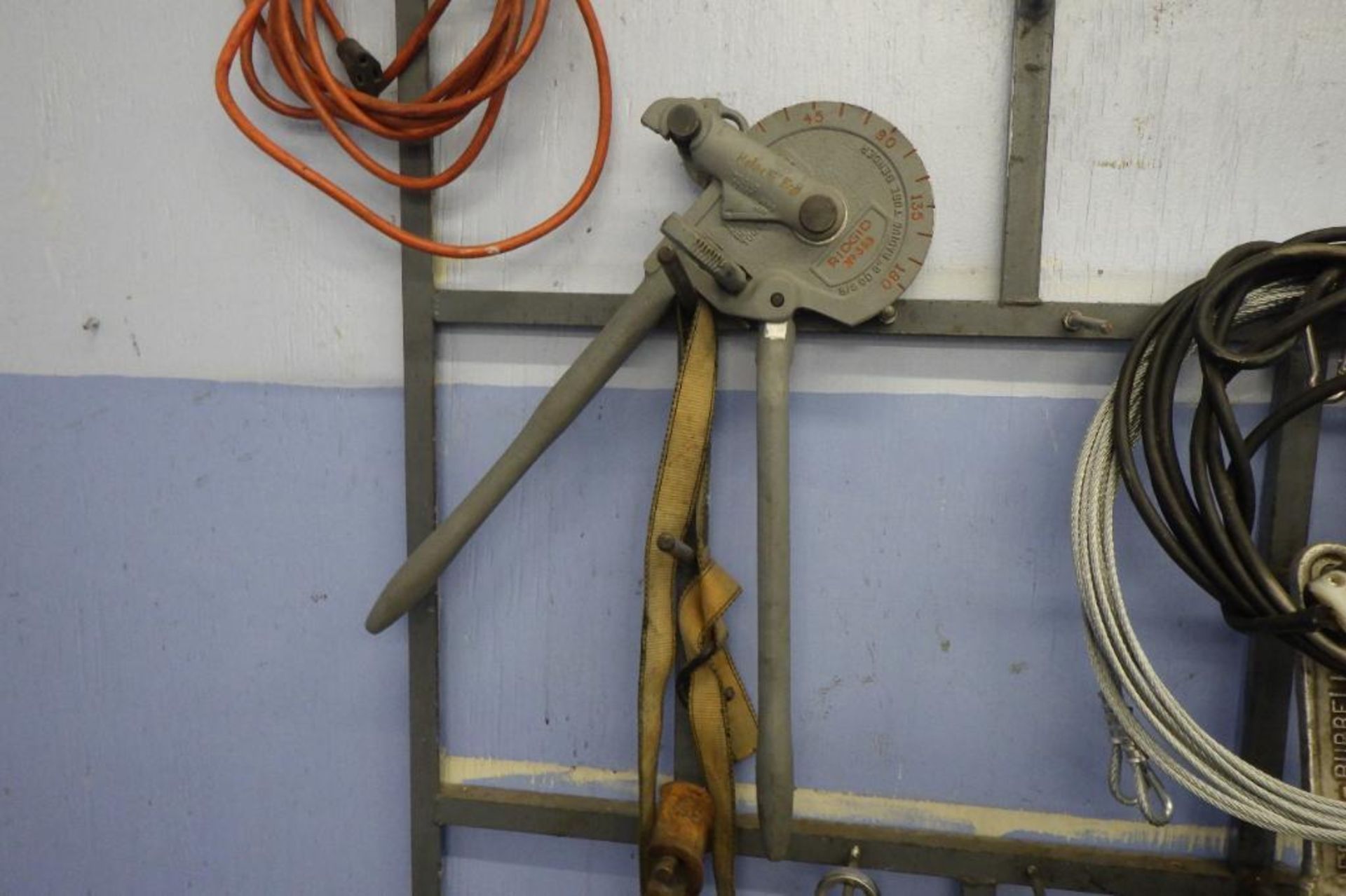 Assorted tools hanging on wall - Image 2 of 8