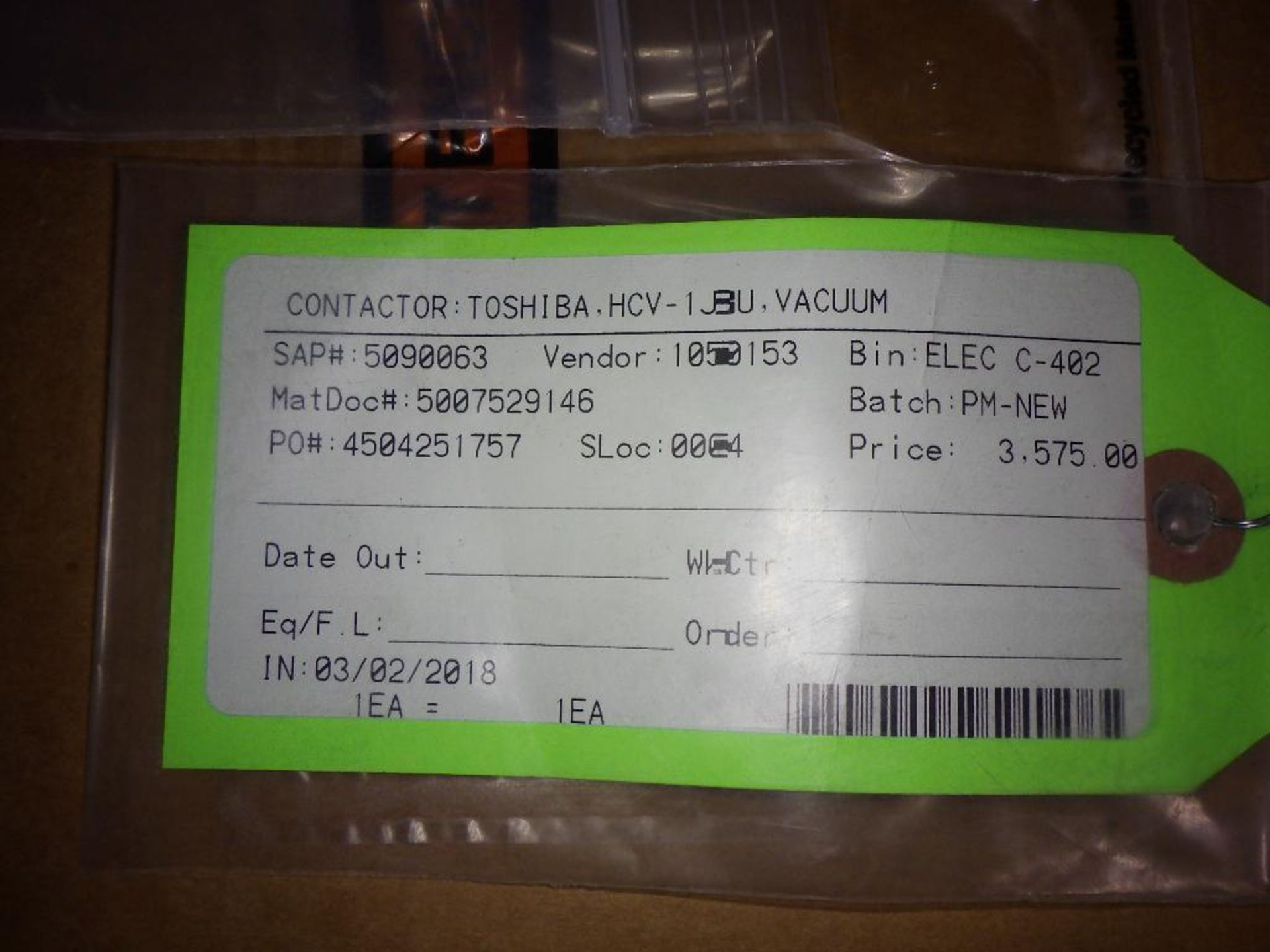New Toshiba Vacuum contactor - Image 2 of 4
