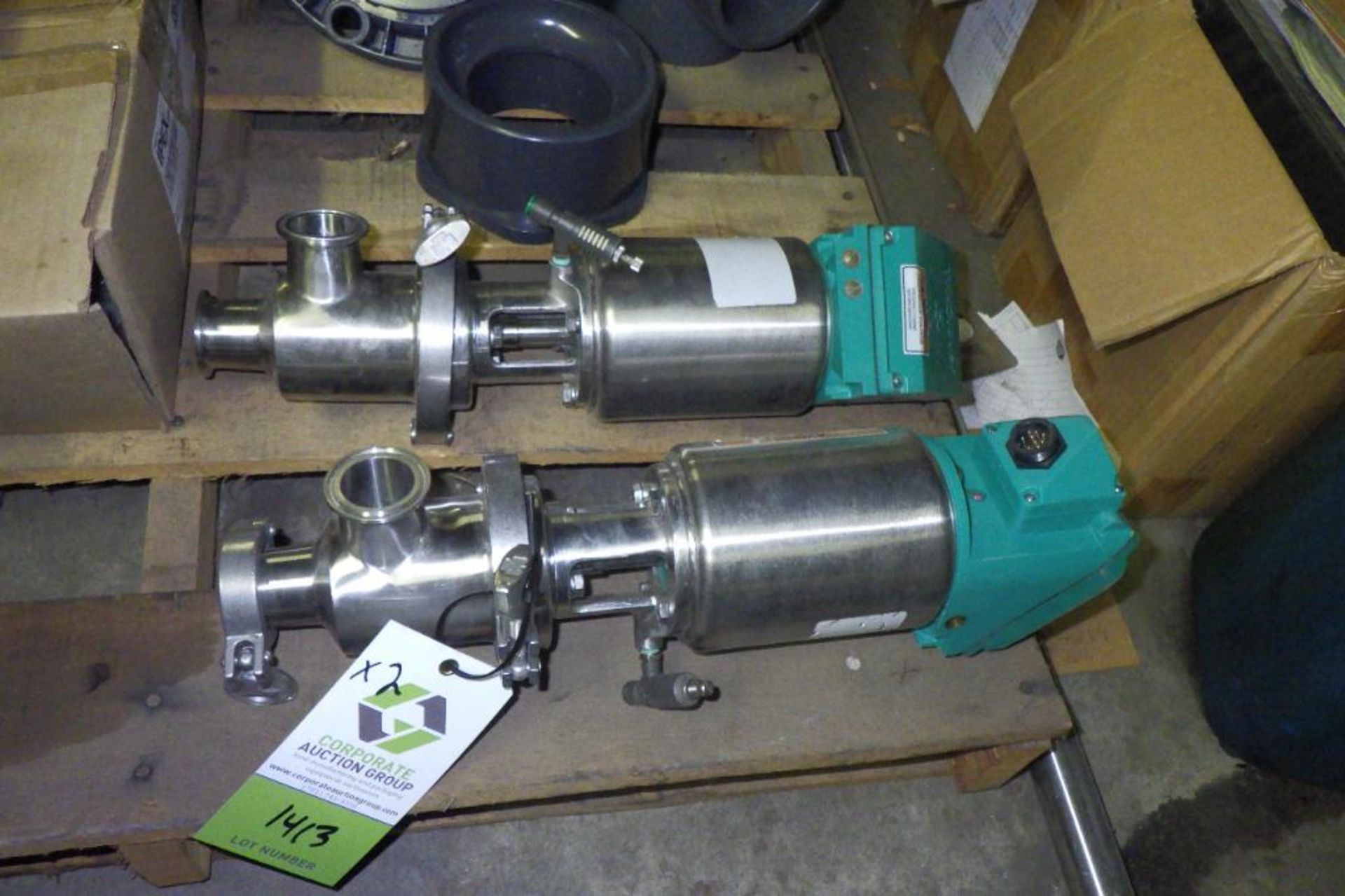 Tri-clover SS pneumatic ball valve