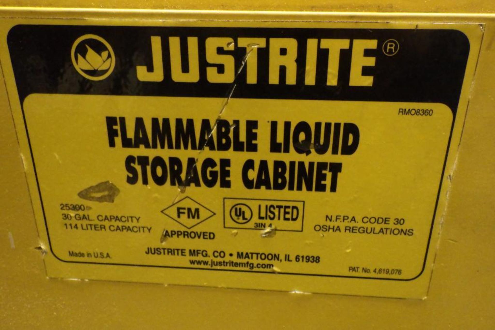 (2) Justright flammable liquid storage cabinets - Image 4 of 7