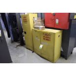 (2) Justright flammable liquid storage cabinets