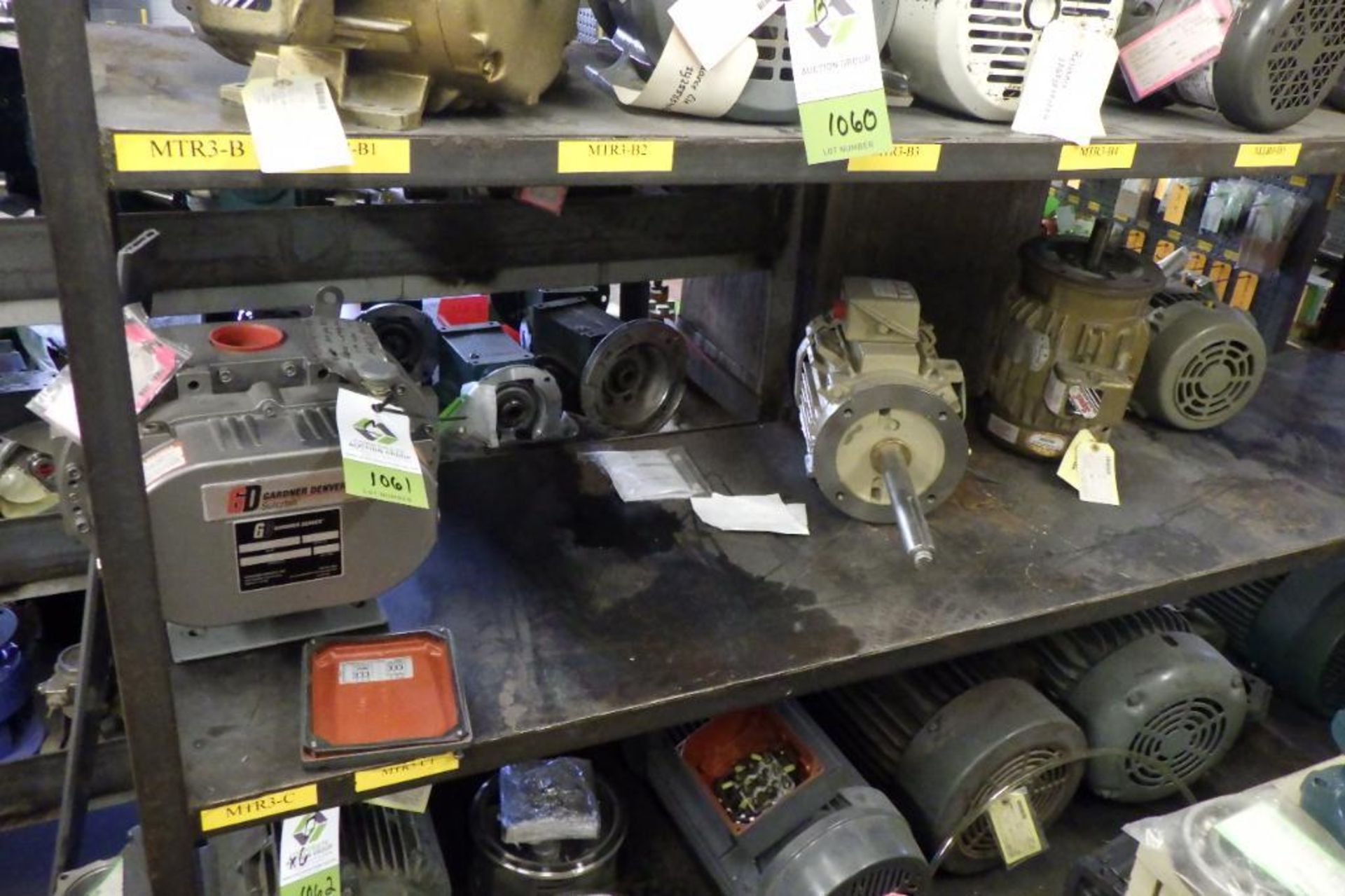 Lot of assorted AC motors and rotary lobe blowers