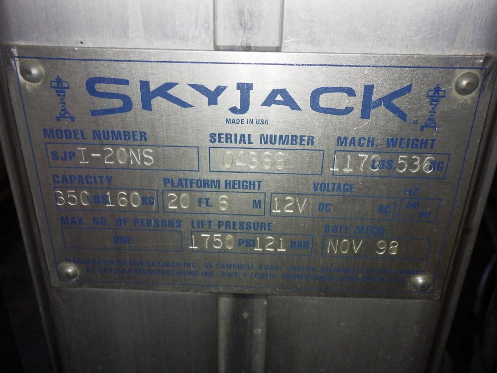 Skyjack manlift - Image 10 of 10