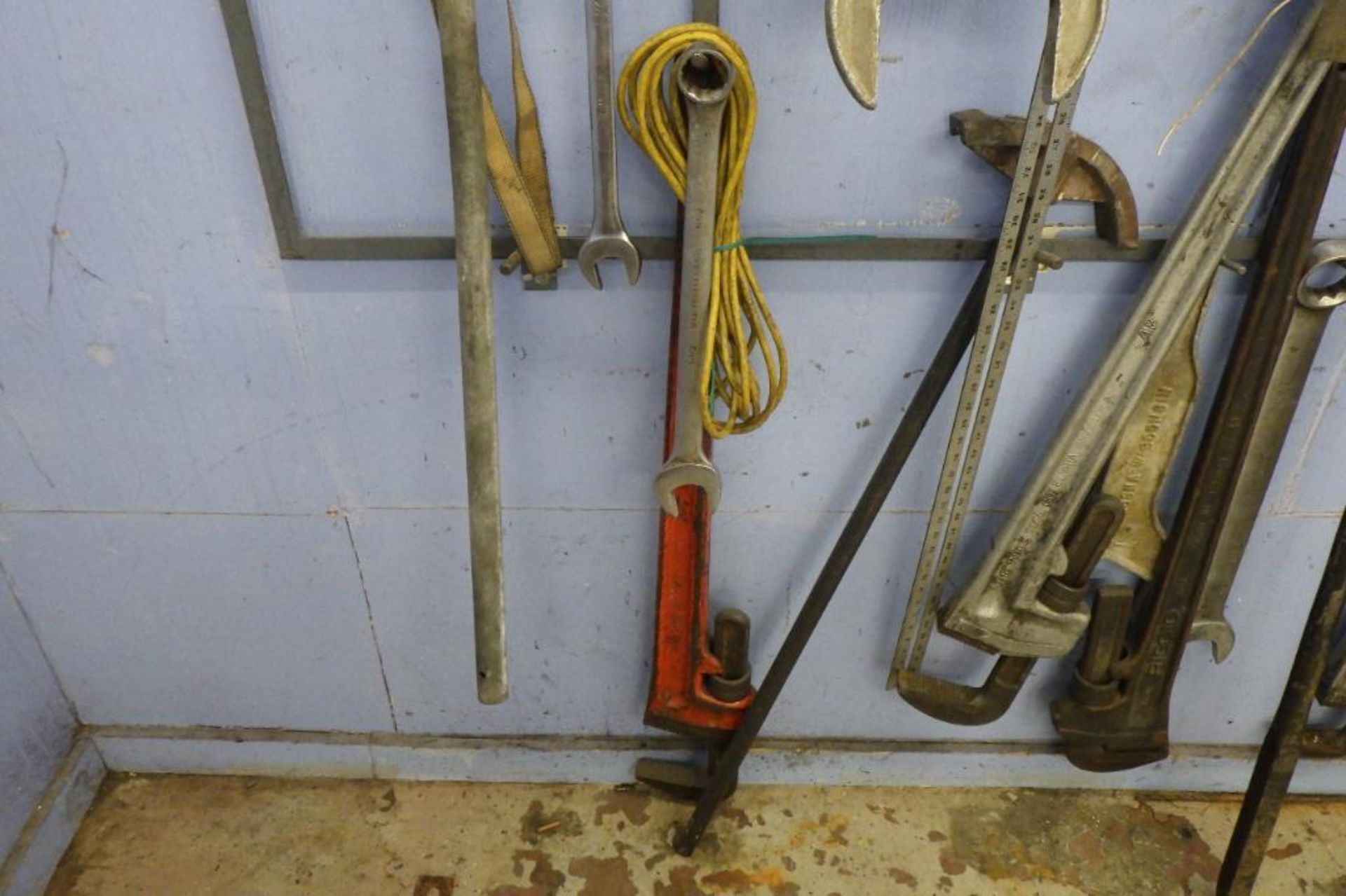 Assorted tools hanging on wall - Image 5 of 8