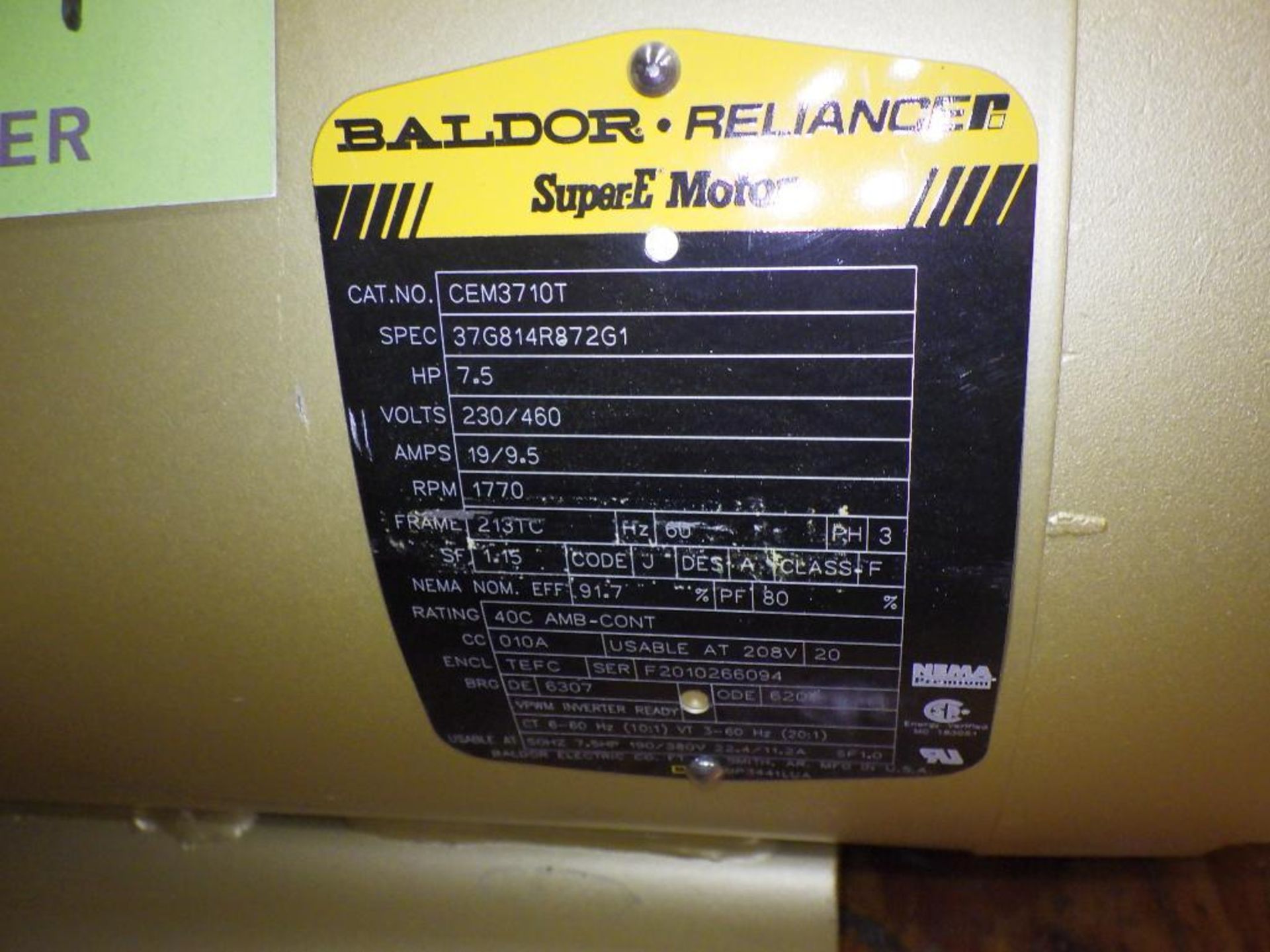 New Baldor 2 hp motor - Image 4 of 5