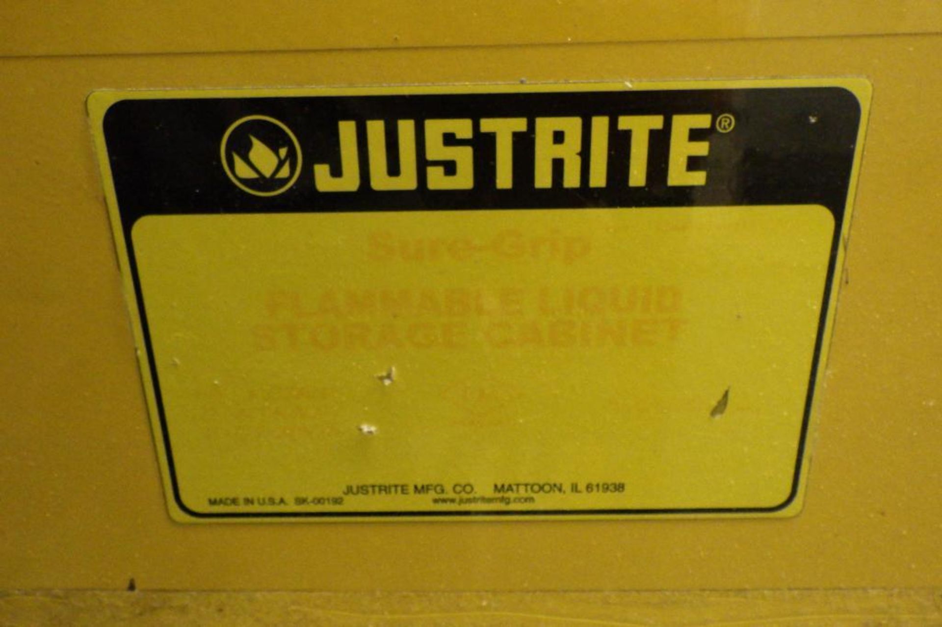 (2) Justright flammable liquid storage cabinets - Image 7 of 7