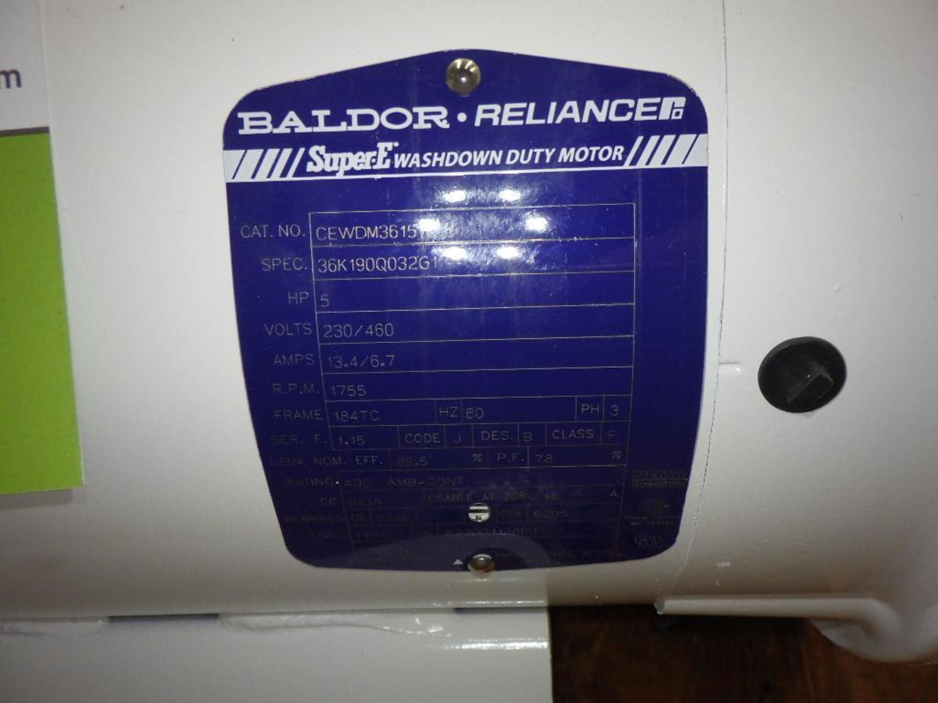 New Baldor 5 hp motor - Image 4 of 5