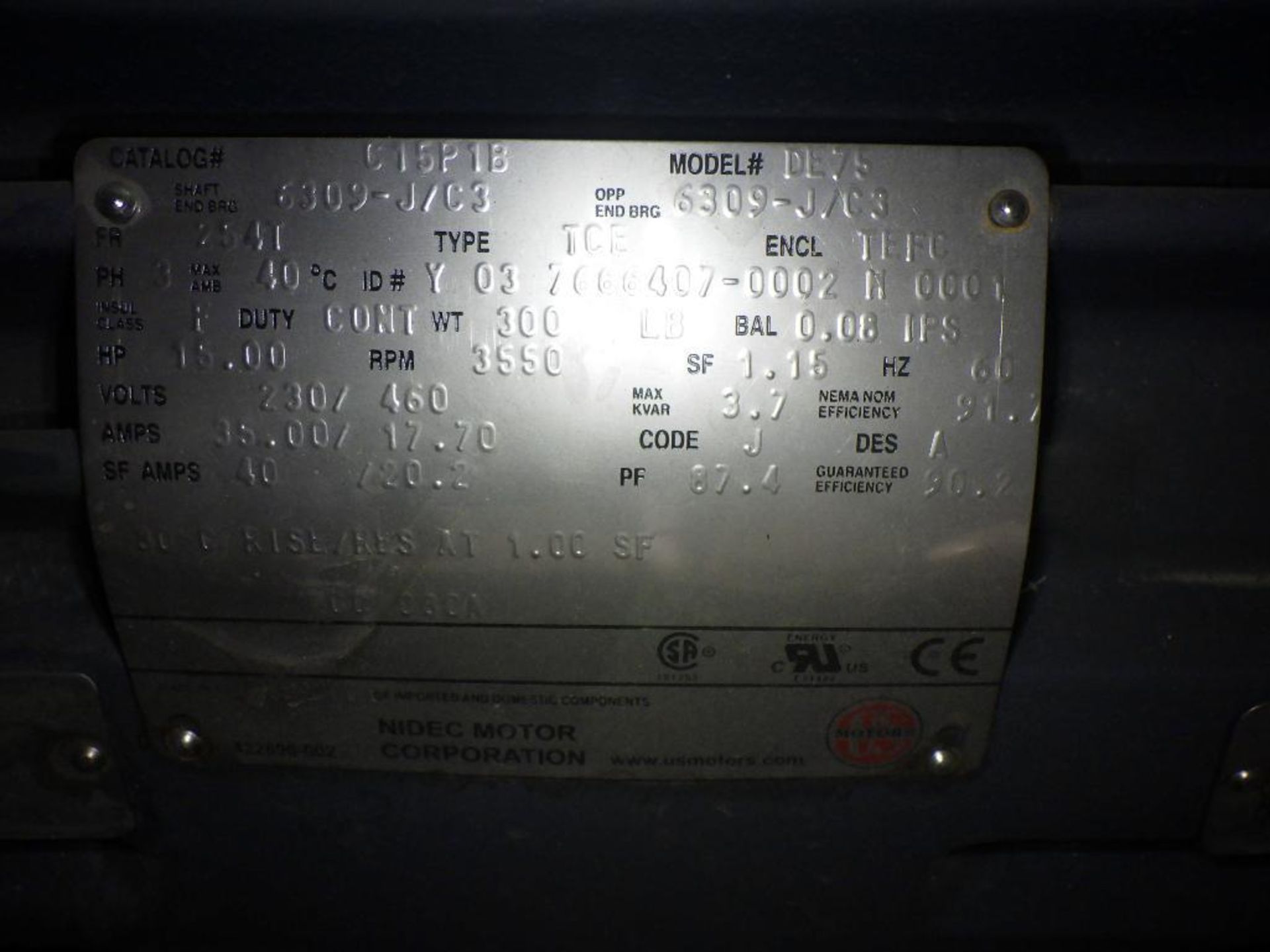 Unused Nidec motor - Image 4 of 5