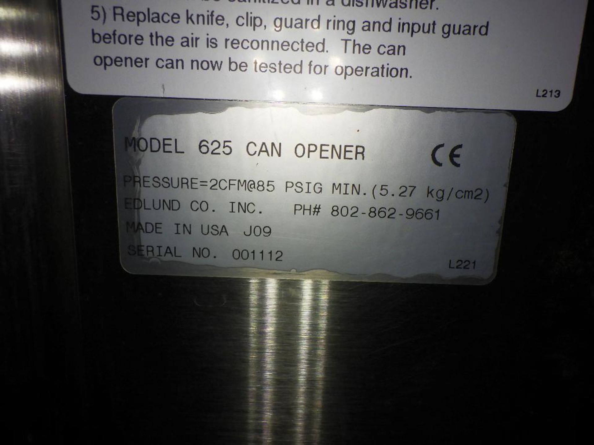 Edlund SS commercial can opener - Image 4 of 5
