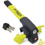 RRP £68.00 Artago 870 Steering Wheel Lock with Alarm 120dB ON/Off, Warning Function, Replaceable