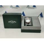 RRP £104.00 ROTARY L TWO TONE SIL ROSE BLET WATCH