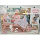 RRP £54.00 Baby Annabell 703236 Sweet Dreams Cot Bedtime Accessory-Rocking Function, Lullaby Feat