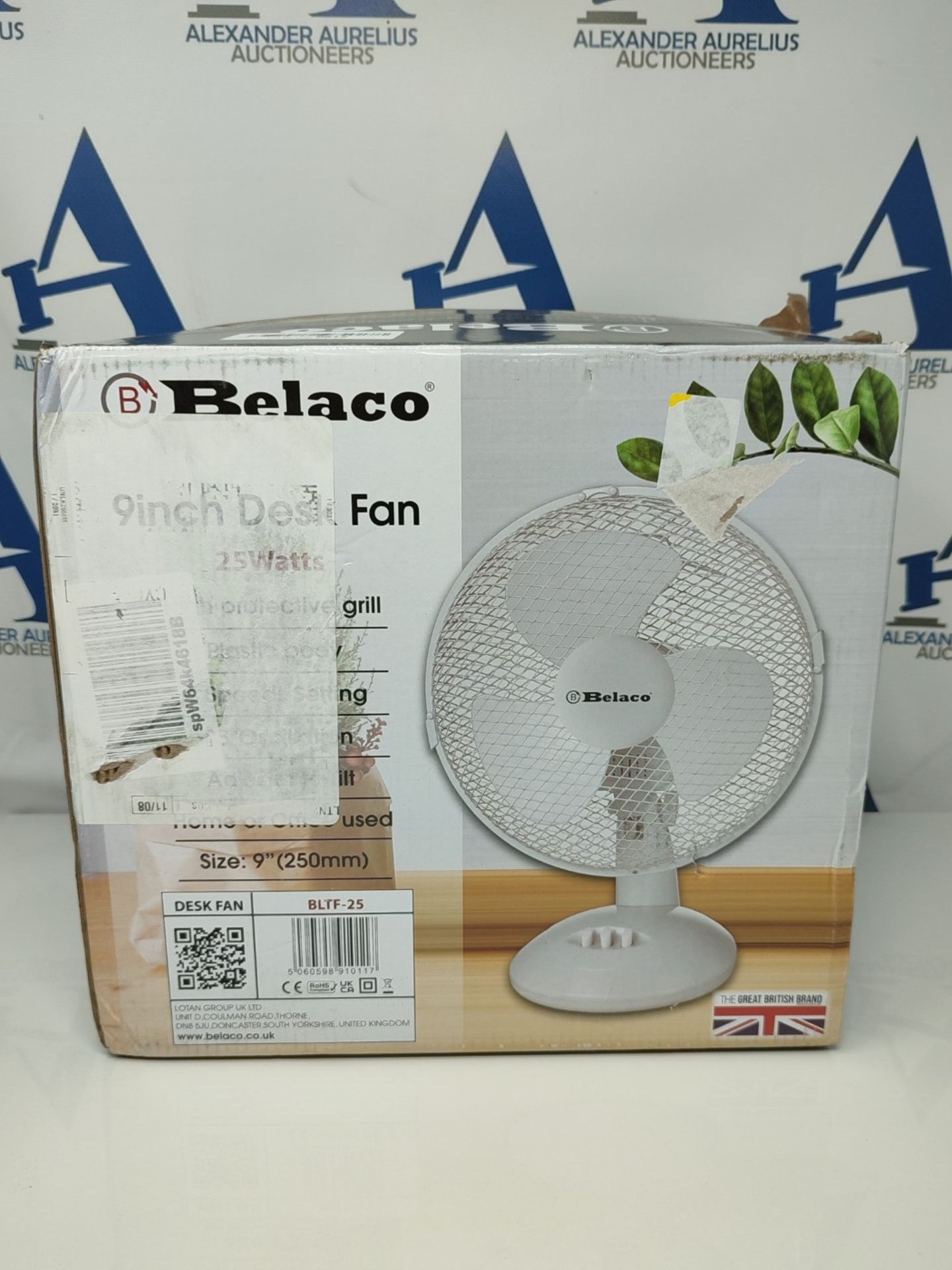 Belaco 9inch Table Fan Desk Fan with 2 Speed Oscillating cooling fan Stand Fan Low Noi