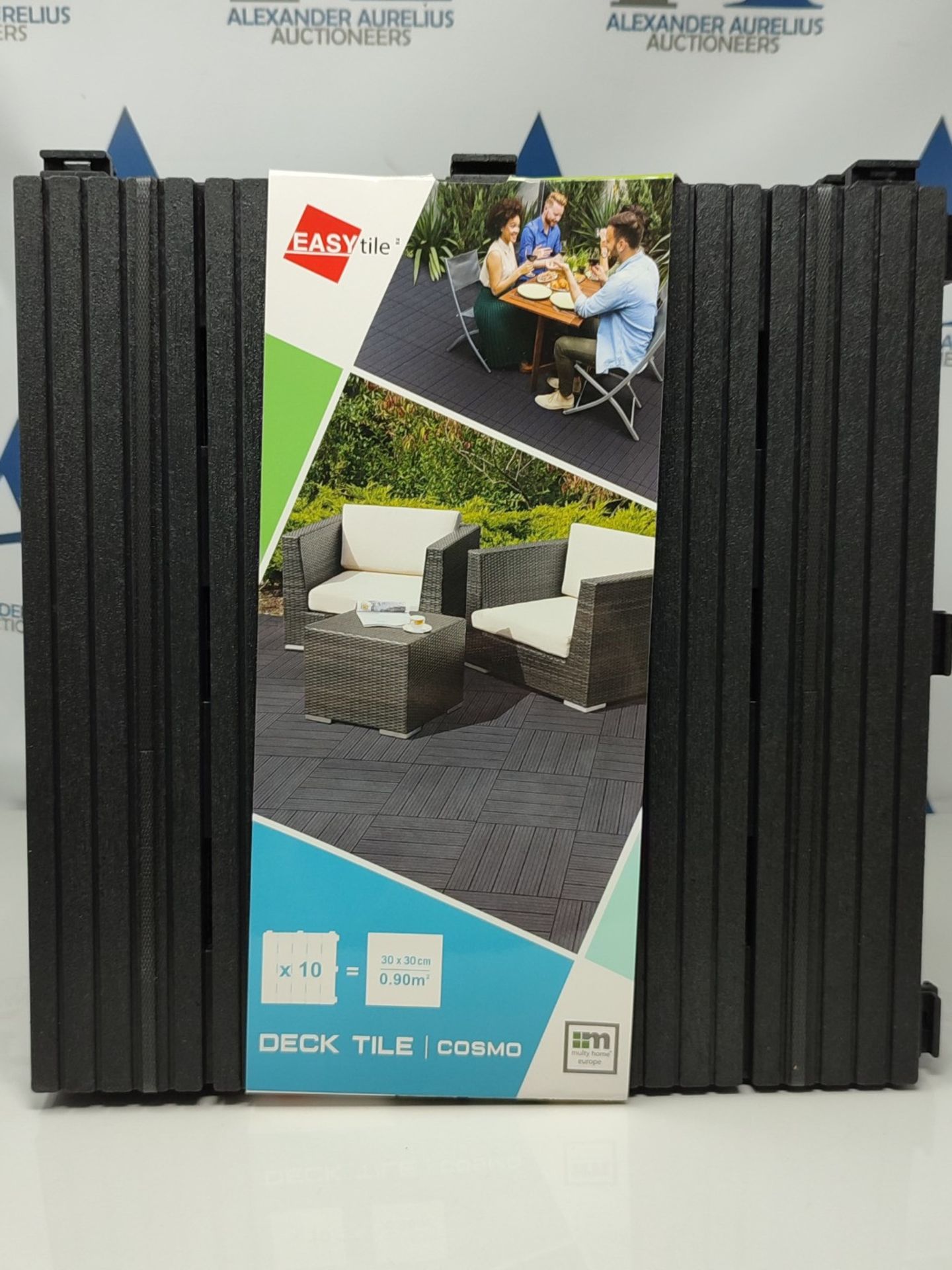 10 Pack Garden Composite Interlocking Decking Tiles Recycled Material 30 x 30cm