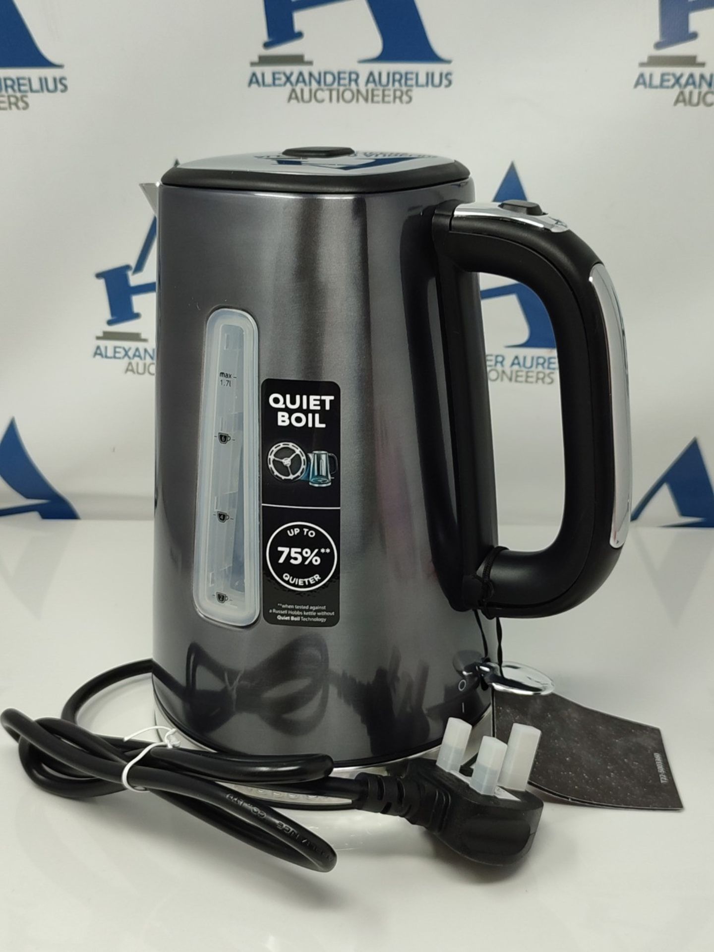 Russell Hobbs 23211 Luna Quiet Boil Electric Kettle, Stainless Steel, 3000 W, 1.7 Litr - Image 3 of 3