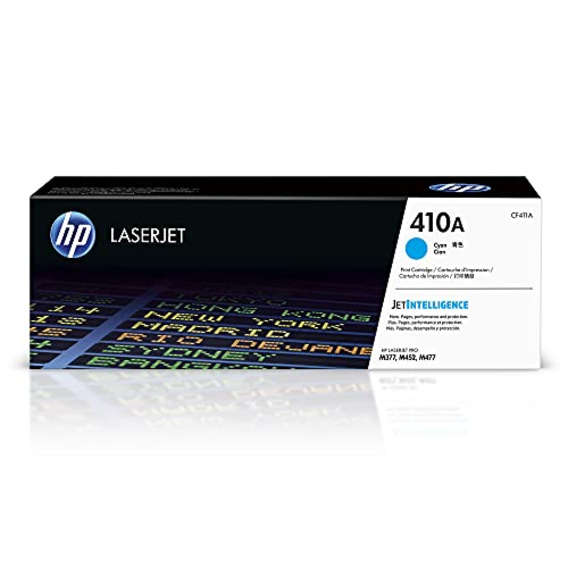 RRP £107.00 HP CF411A 410A Original LaserJet Toner Cartridge, Cyan, Single Pack, Standard