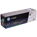 RRP £50.00 HP CF540A 203A Original LaserJet Toner Cartridge, Black, Single Pack