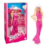 RRP £66.00 Barbie The Movie Doll, Margot Robbie Barbie Doll with Pink Western Outfit Including Wh