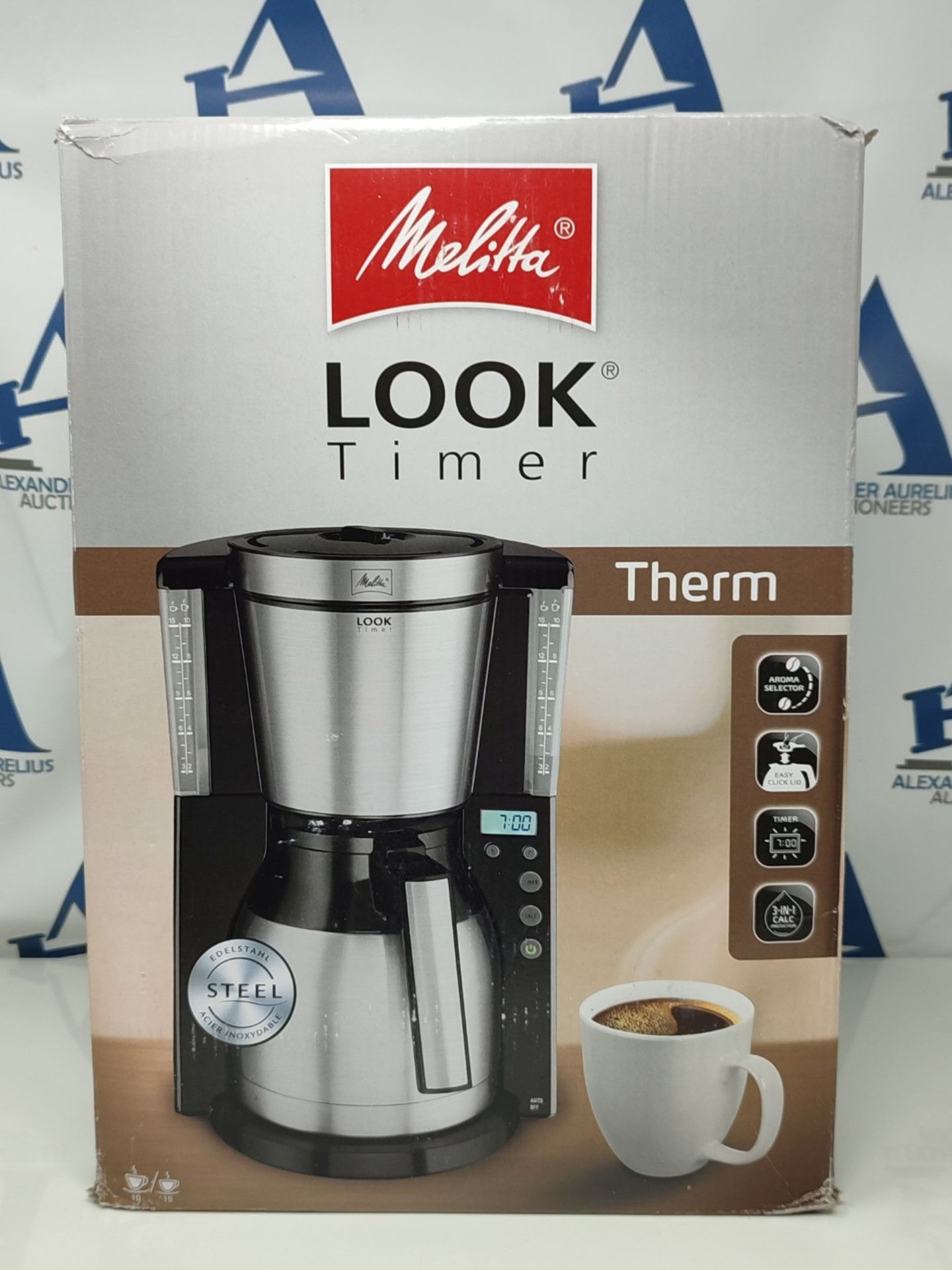 RRP £54.00 Melitta 6738044 Filter Coffee Machine with Insulated Jug, Timer Feature, Aroma Selecto - Image 2 of 3