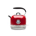 Haden Jersey 1.5L Red Kettle - 360° Swivel, Stainless Steel, Cordless & Quiet Operati
