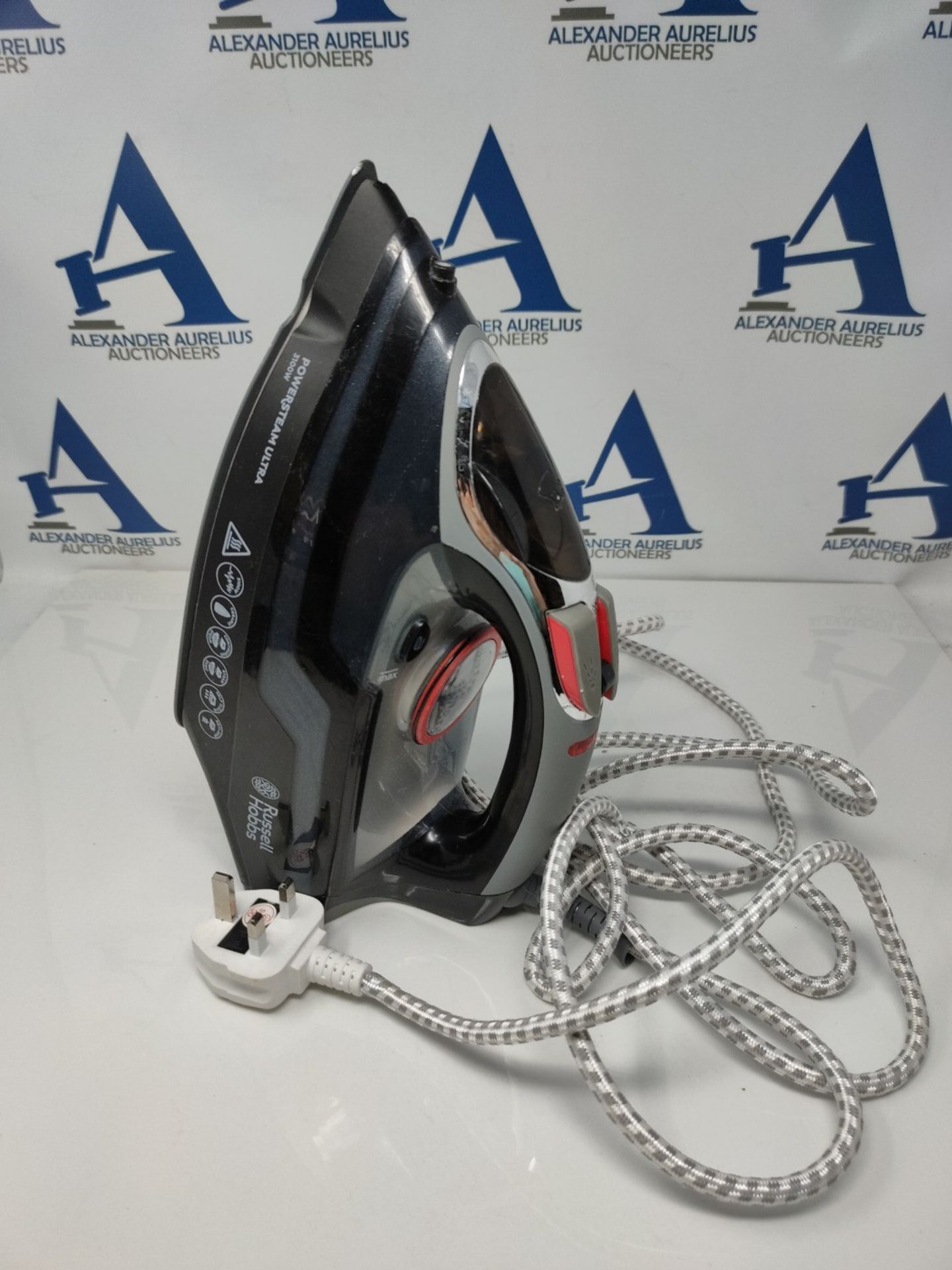 Russell Hobbs Powersteam Ultra 3100 W Vertical Steam Iron 20630 - Black and Grey - Image 3 of 3