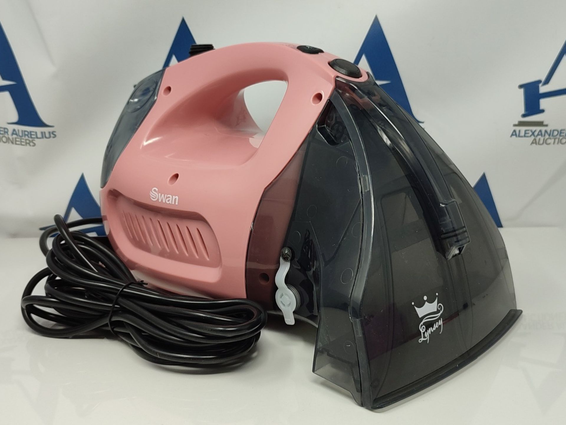 RRP £69.00 Swan Lynsey TV s Queen of Clean Handheld Carpet Cleaner in Pink, Easy to Use, Large - Image 3 of 3