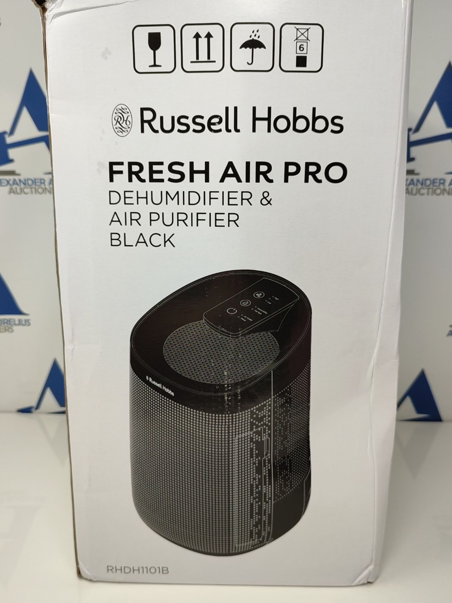 RRP £83.00 Russell Hobbs RHDH1101B Ozone Free, 750ml/day 2 in 1 Black Dehumidifier/Air Purifier, - Image 3 of 3