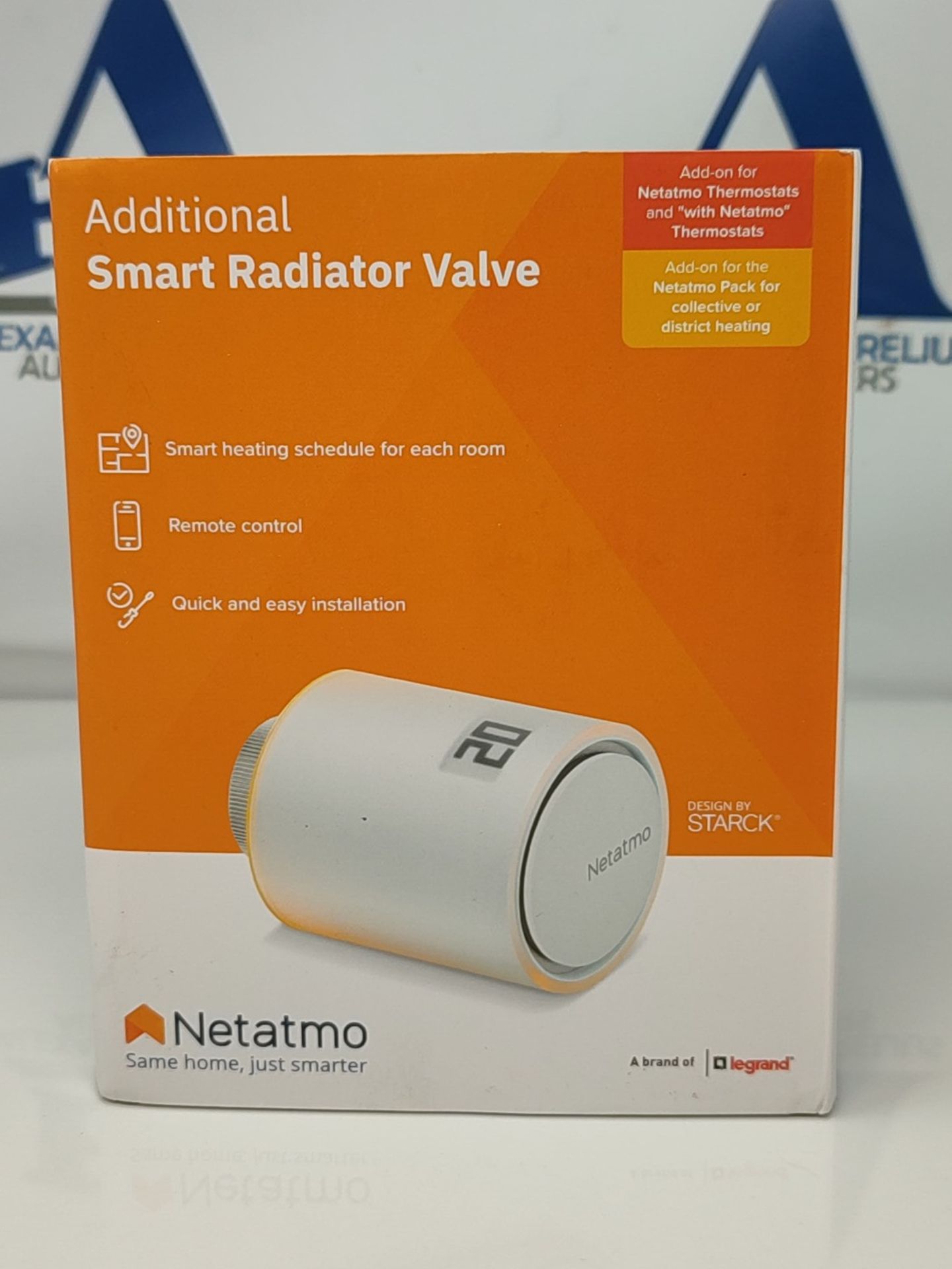 RRP £73.00 Netatmo Additional Smart Radiator Valve, Add-on for Smart Thermostat and for collectiv - Image 2 of 3