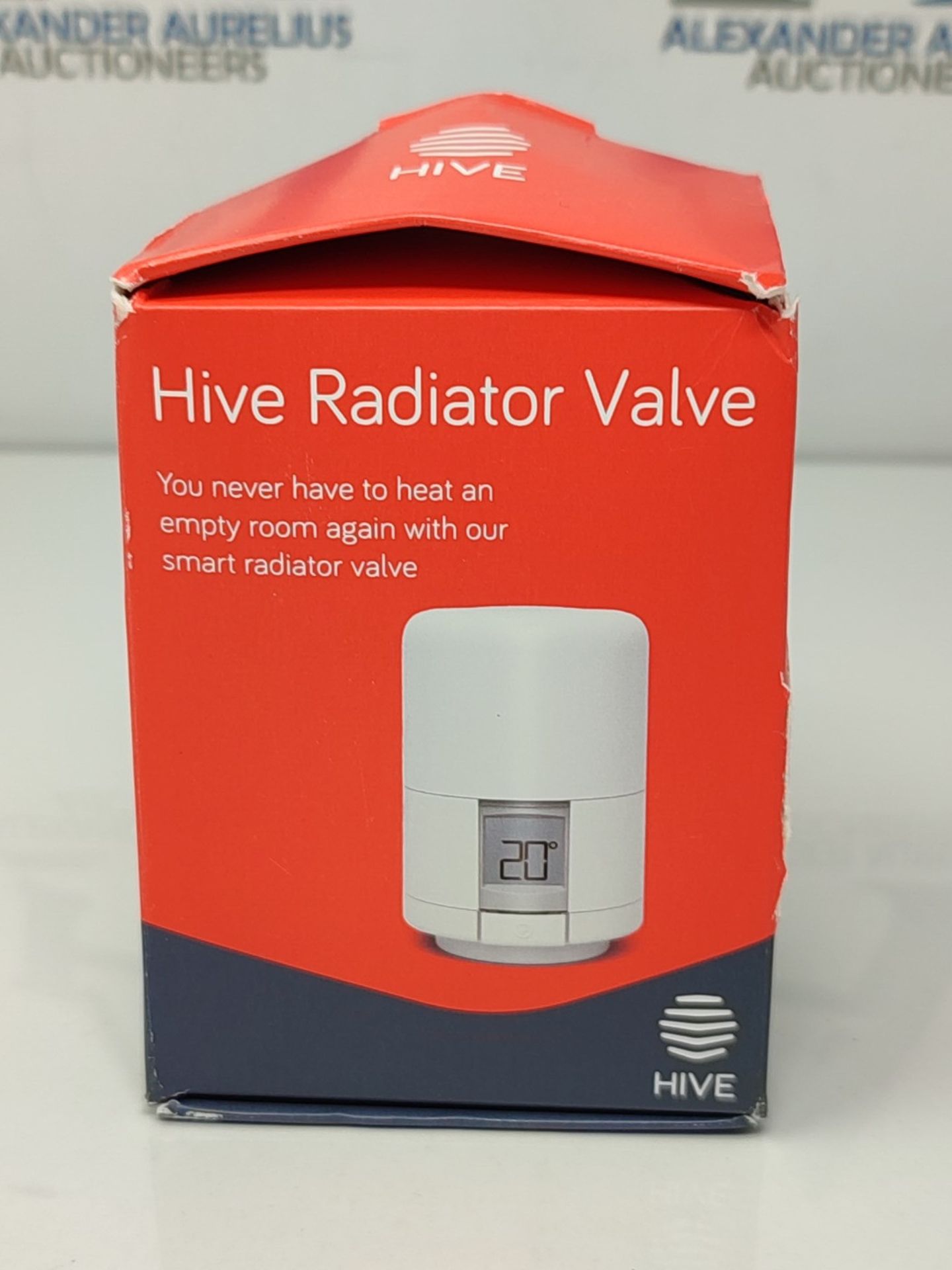 Hive Smart Heating Thermostatic Radiator Valve (TRV) with Smartphone Compatibility, Wh - Image 2 of 3