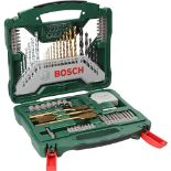 Bosch 70-Pieces X-Line Titanium Drill and Screwdriver Bit Set (for Wood, Masonry and M