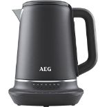 RRP £84.00 AEG Gourmet 7 Digital Temperature Control Kettle, 1.7 Litres, Lime Scale Filter, Auto