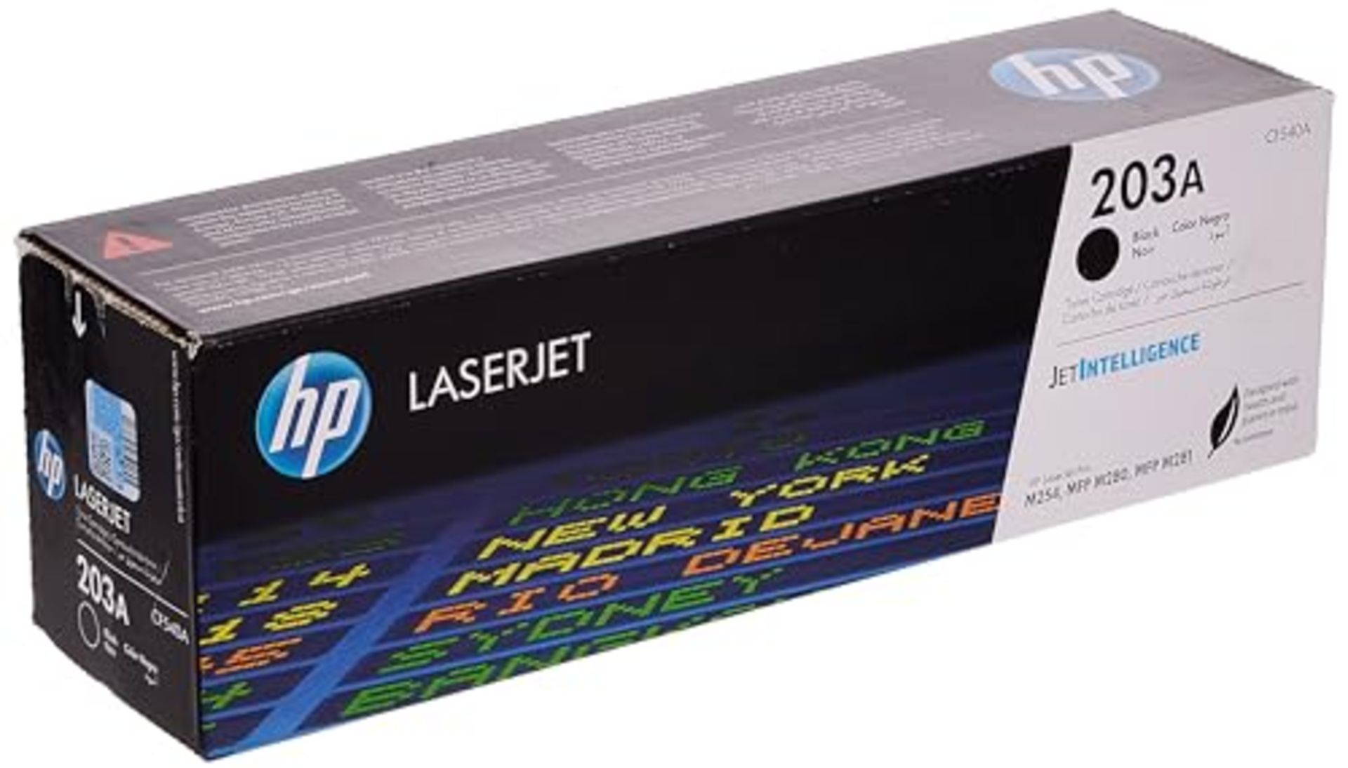 RRP £50.00 HP CF540A 203A Original LaserJet Toner Cartridge, Black, Single Pack