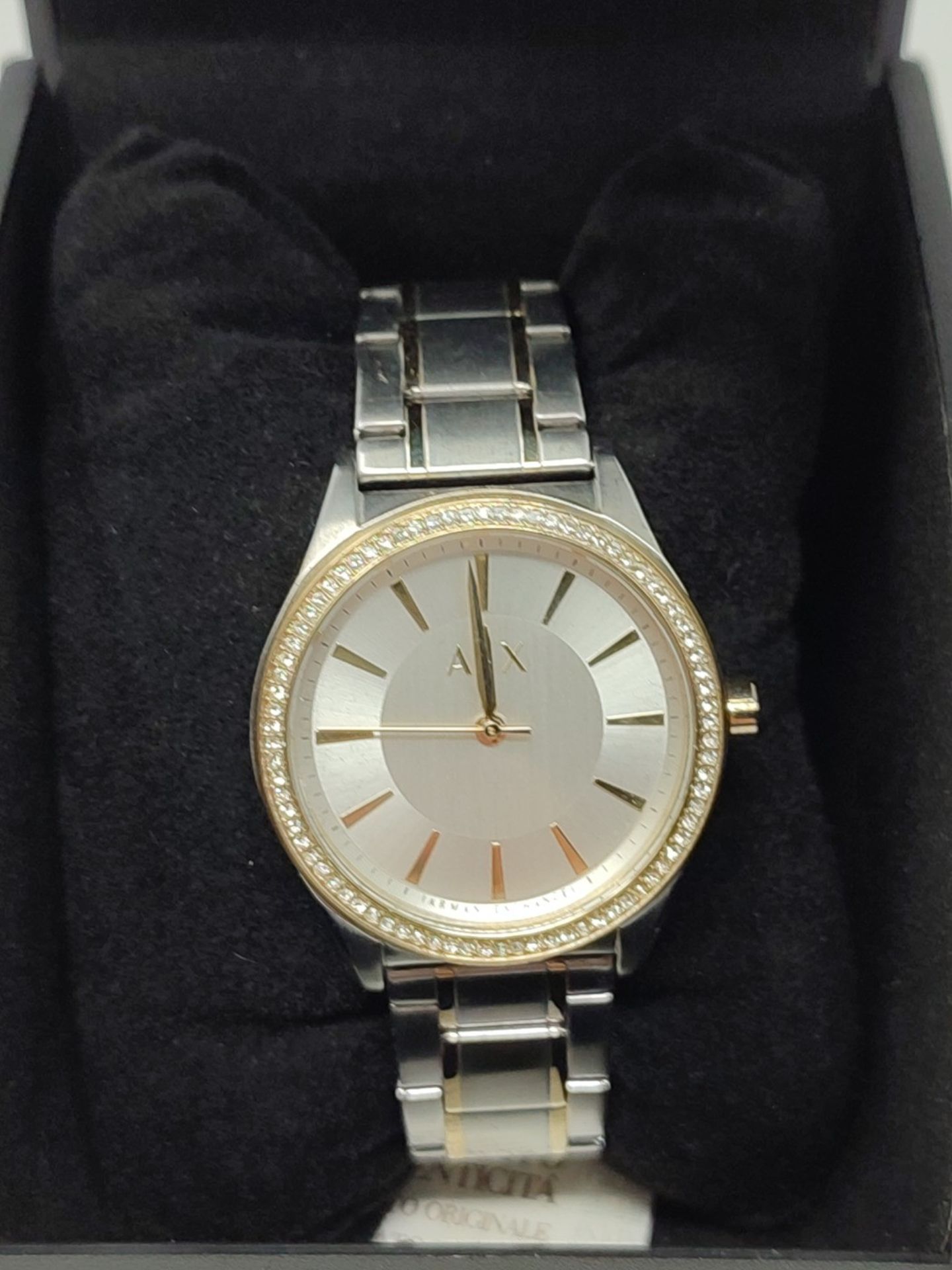 RRP £179.00 Armani Exchange Women's AX5446 Two Tone Silver and Gold Watch - Image 3 of 3