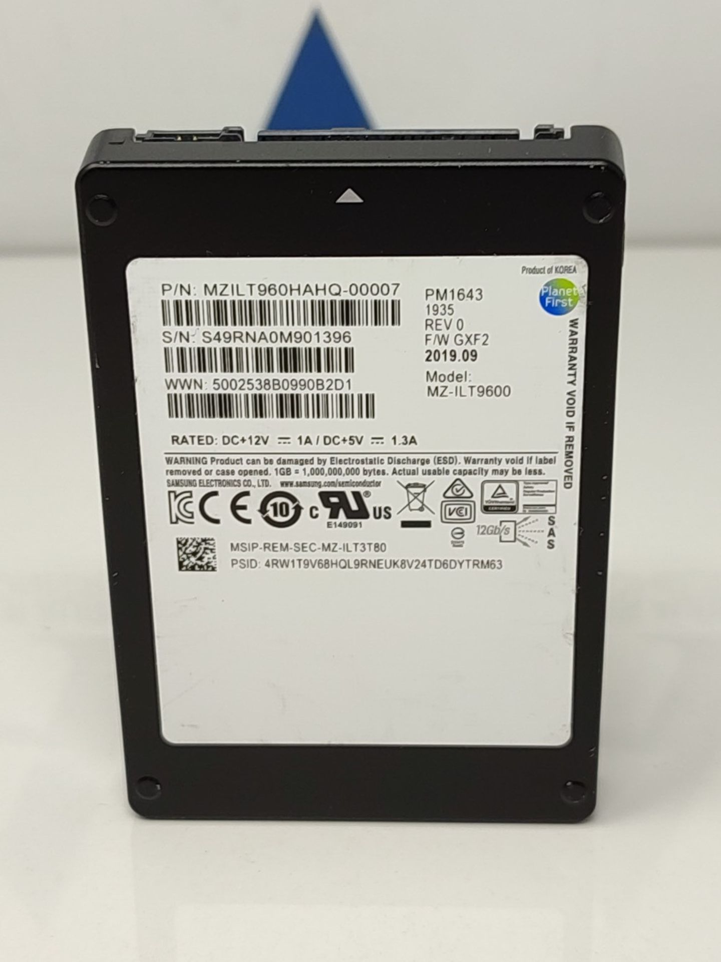 RRP £337.00 Samsung PM1643 MZILT960HAHQ - Solid state drive - 960 GB - Internal (Desktop) - 2.5" - - Image 2 of 3