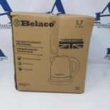 Belaco Electric Kettle Stainless Steel Housing 1.7L Fast Boil Cordless 360° Rotation