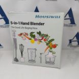 YISSVIC 1100W Hand Blender for Kitchen 4 in 1 Stick Blender with 800ml Beaker 500ml Fo