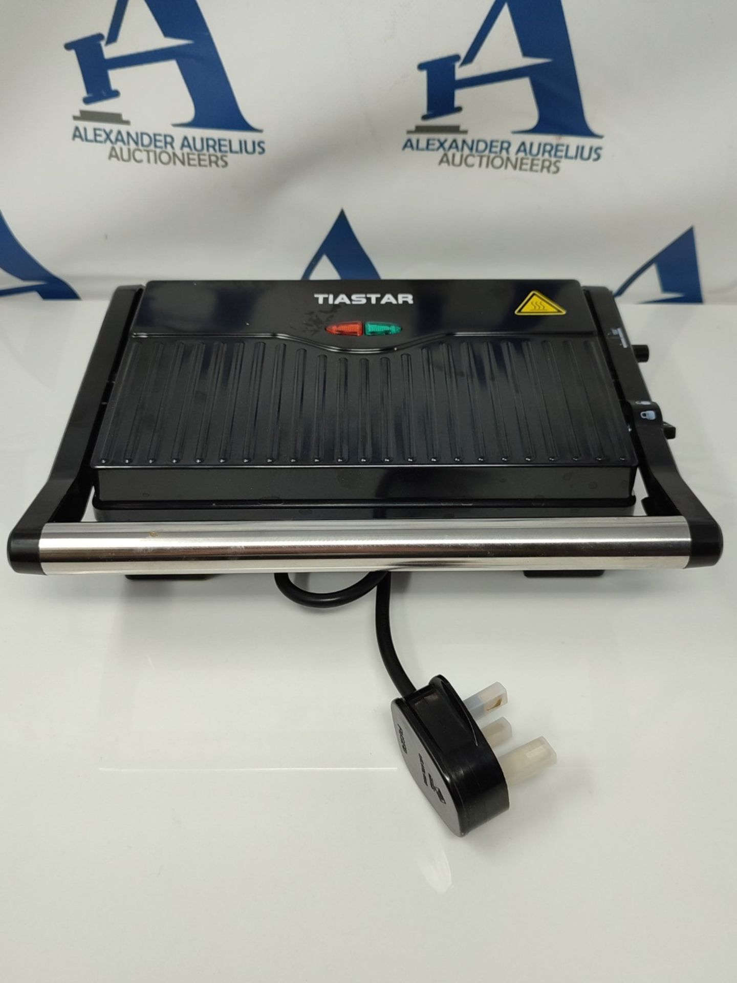 Tiastar ABC192 Panini Press, Sandwich Toaster with Non-Stick Plates, Toastie Maker Ope - Image 3 of 3